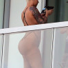 EXCLUSIVE: INF - Amber Roses Shows Off All Of Her Best Assets While Posing In A Revealing Thong Swimsuit On Her Balcony In Miami