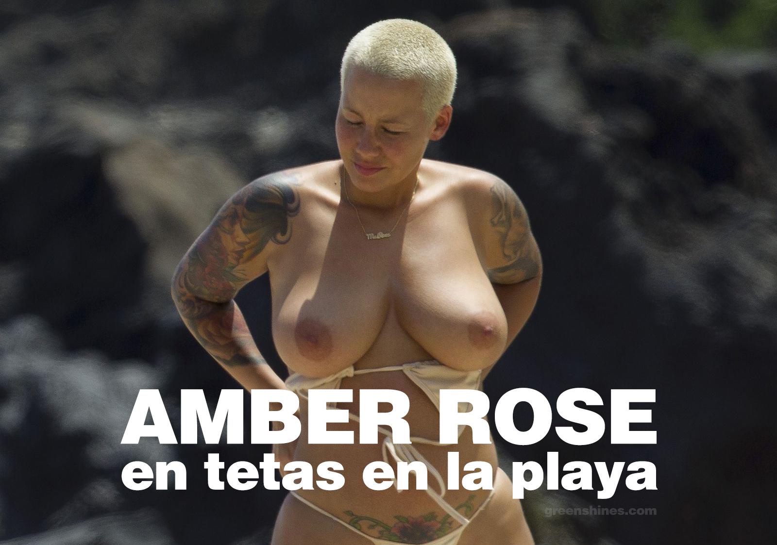 27.03.2015 Amber Rose desnuda.